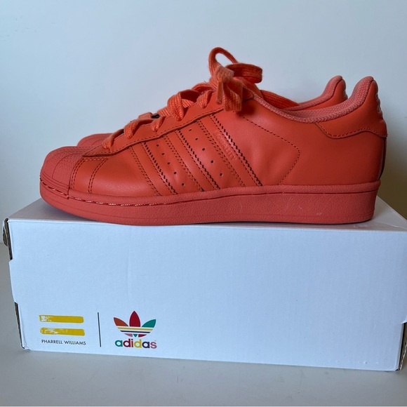 Adidas x Pharrell Superstar Supercolor shell toe Coral - Picture 2 of 5